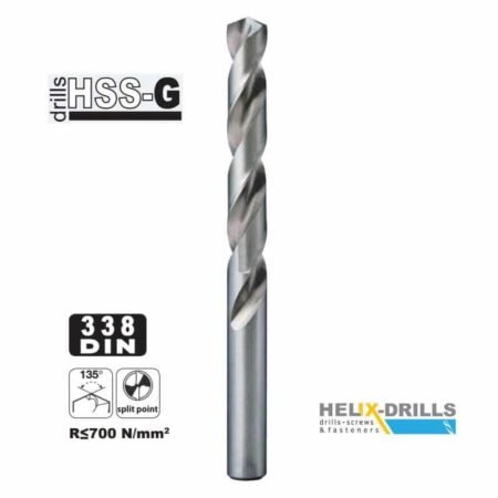 ΤΡΥΠΑΝΙ ΣΙΔΗΡΟΥ HSS-G DIN 338 HELIX 033800