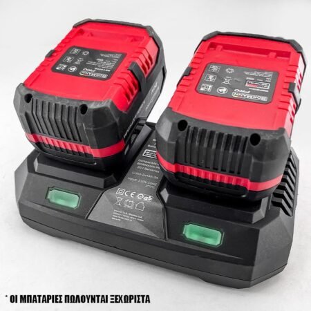 ΦΟΡΤΙΣΤΗΣ ΔΙΠΛΗΣ ΜΠΑΤΑΡΙΑΣ 20V Li-Ion-2x4Ah-3A-PRO BBP2005 BORMANN - Image 7