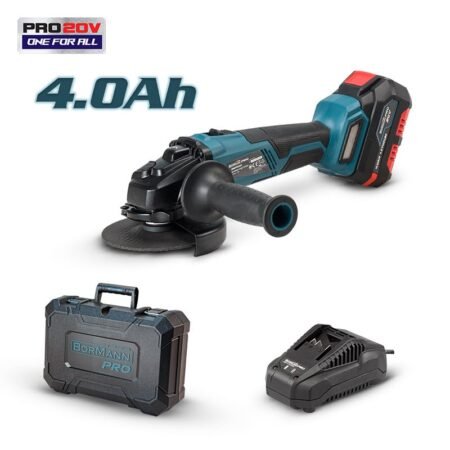ΓΩΝΙΑΚΟΣ ΤΡΟΧΟΣ BRUSHLESS 20V 125ΜΜ & ΜΠΑΤΑΡΙΑ 4Ah