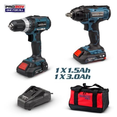 ΔΡΑΠ/ΒΙΔΟ 20V+ΜΠΟΥΛON/ΔΟ 20V+2 ΜΠΑΤΑΡΙΕΣ+ΤΣΑΝΤΑ ΣΕΤ