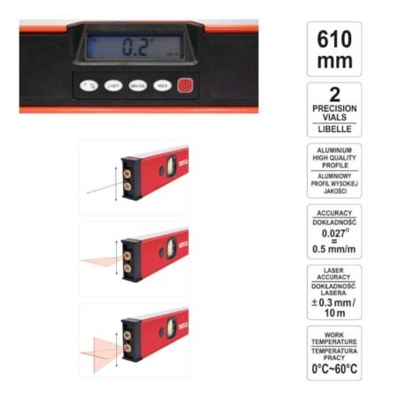 ΑΛΦΑΔΙ LASER 610ΜΜ YT-30400 - Image 3