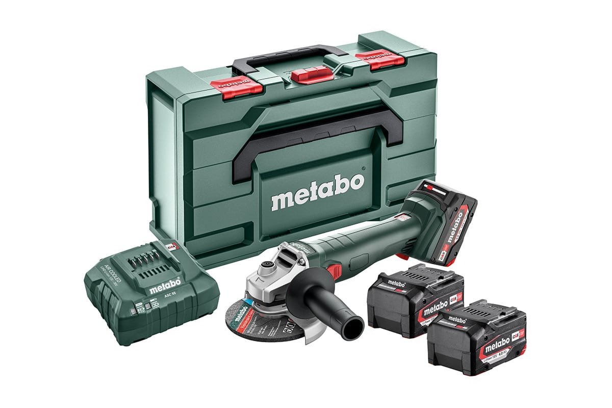 Metabo 18 Volt Γωνιακός Τροχός Μπαταρίας W 18 L 9-125 Quick Set