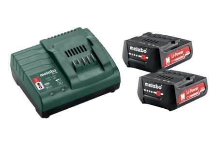 Metabo Σετ 2 Μπαταρίες Λιθίου 12V 2Ah με Φορτιστή 12-18V