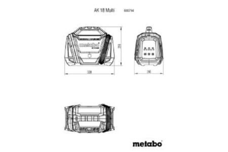 Αεροσυμπιεστής Μπαταρίας AK 18 MULTI 600794850 Metabo - Image 3