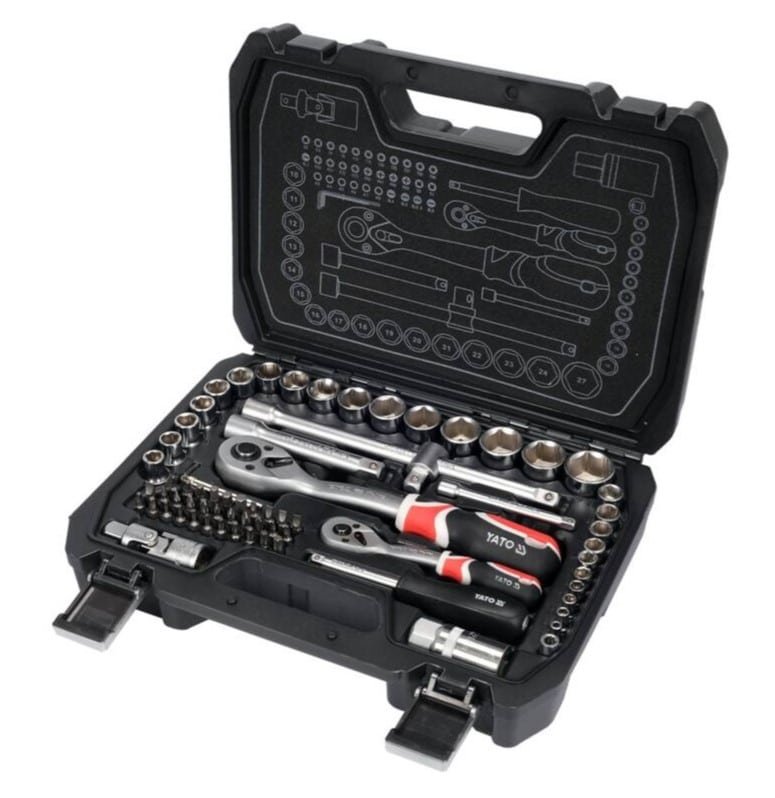 ΚΑΣΕΤΙΝΑ ΚΑΡΥΔΑΚΙΑ 1/2" ΣΕΤ 72ΤΜΧ. YT-38782 YATO 20038782