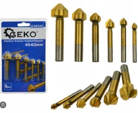 Σετ 6 ΦΡΕΖΕΣ ΜΕΤΑΛΛΟΥ ΤΙΤΑΝΙΟΥ   45-63mm, GEKO G38520 - Image 3