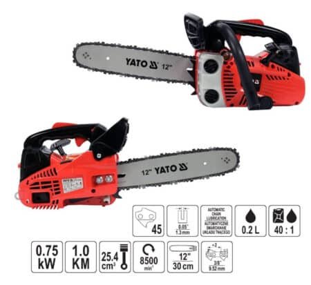 ΑΛΥΣΟΠΡΙΟΝΟ ΒΕΝΖΙΝΗΣ 24,4CC 1,1HP 30CM YT-84893 ΥΑΤΟ ΑΝΑΜΕΝΕΤΑΙ  - Image 4