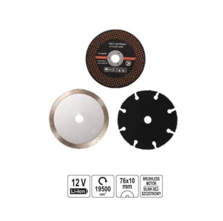 ΤΡΟΧΟΣ ΓΩΝΙΑΚΟΣ MINI 12V/76MM BODY YT-82905 - Image 3