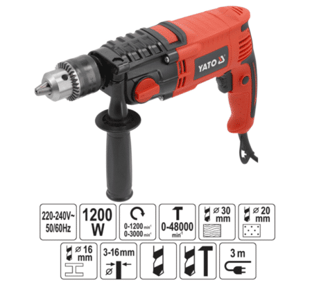 ΗΛΕΚΤΡΙΚΟ ΚΡΟΥΣΤΙΚΟ ΔΡΑΠΑΝΟ  1200W YT-82045 YATO