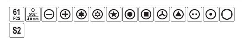 ΚΑΤΣΑΒΙΔΙ ΣΕΤ ΚΙΝΗΤΩΝ ΤΗΛΕΦΩΝΩΝ 61 ΤΜΧ ΥΤ-25760 YATO - Image 2