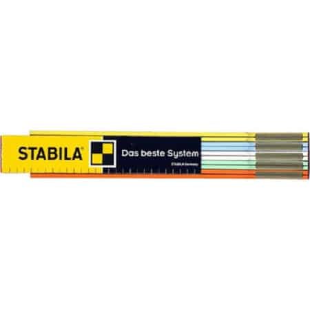 ΜΕΤΡΟ  ΞΥΛΙΝΟ  ΔΙΜΕΤΡΟ ΣΠΑΣΤΟ  Stabila 2m ΓΕΡΜΑΝΙΑΣ
