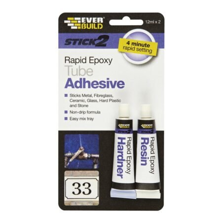 ΚΟΛΛΑ ΕΠΟΞΙΚΗ ΔΥΟ ΣΥΣΤΑΤΙΚΩΝ EVERBUILD Stick2 Rapid Epoxy TUBE ADHESIVE ANAMENETAI