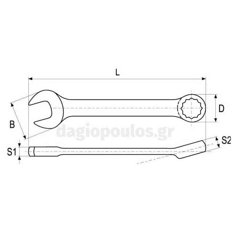 ΓΕΡΜΑΝΟΠΟΛΥΓΩΝΑ ΚΟΝΤΑ ΥΤ-4910 17mm x 128 mm ΥΑΤΟ - Image 2