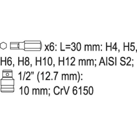 ΣΕΤ ΜYTΕΣ  ALLEN 7 ΤΕΜ YT-0412 ΥΑΤΟ - Image 3