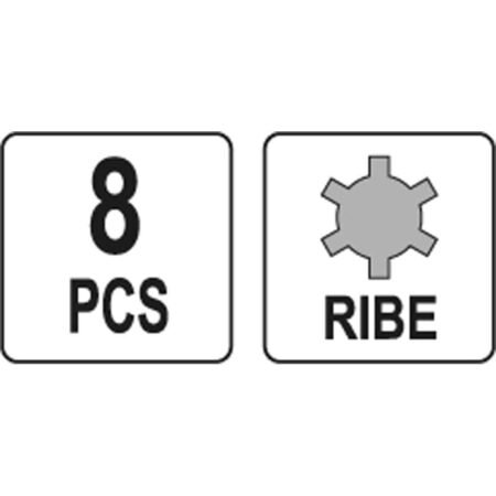 ΣΕΤ ΜYTΕΣ RIBE 8 ΤΜΧ YT-0418 YATO - Image 3