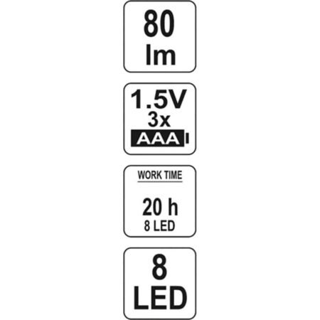 ΦΑΚΟΣ  LED ΣΤΥΛΟ  80lm YT-08514 YATO - Image 3