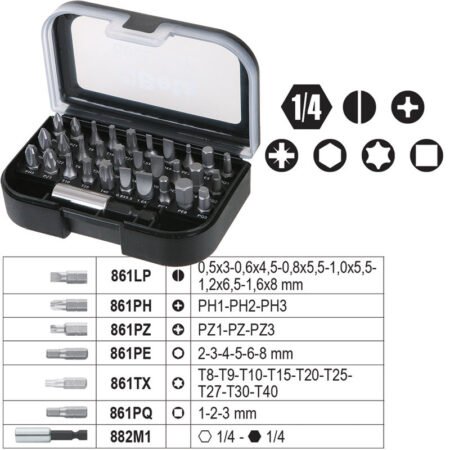 Κασετίνα EASY μύτες 1/4" (31 τεμ)  B008600992
