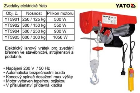 ΠΑΛΑΓΚΟ ΑΝΥΨΩΣΗΣ ΥΤ-5904 900W 250/500KGR - Image 2
