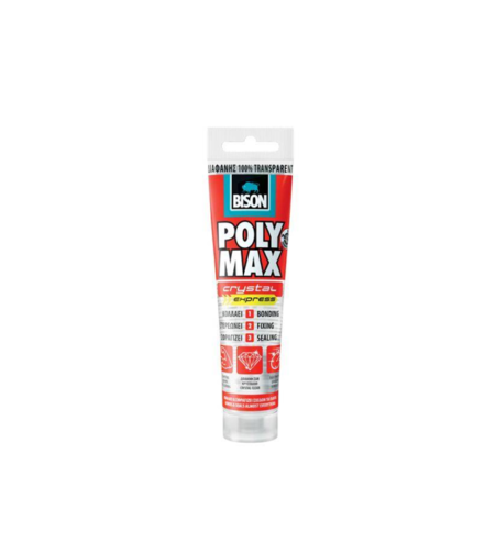 ΣΦΡΑΓΙΣΤΙΚΗ ΚΟΛΛΑ POLY MAX CRYSTAL EXPRESS 115GR BISON