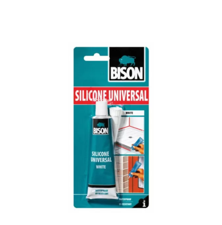 ΣΙΛΙΚΟΝΗ ΓΕΝΙΚΗΣ ΧΡΗΣΗΣ SILICONE UNIVERSAL ΛΕΥΚΗ 60ml blister BISON 6305449