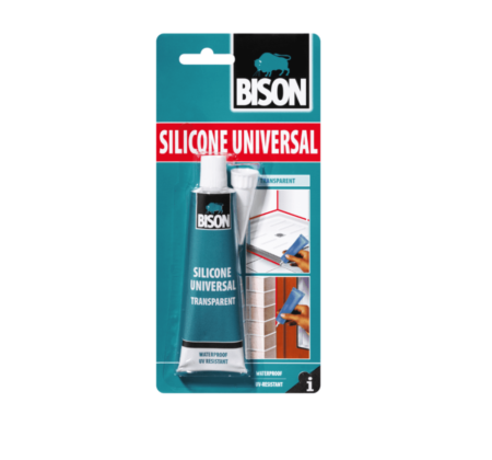 ΣΙΛΙΚΟΝΗ ΓΕΝΙΚΗΣ ΧΡΗΣΗΣ SILICONE UNIVERSAL ΔΙΑΦΑΝΗ 60ml blister BISON 6305451