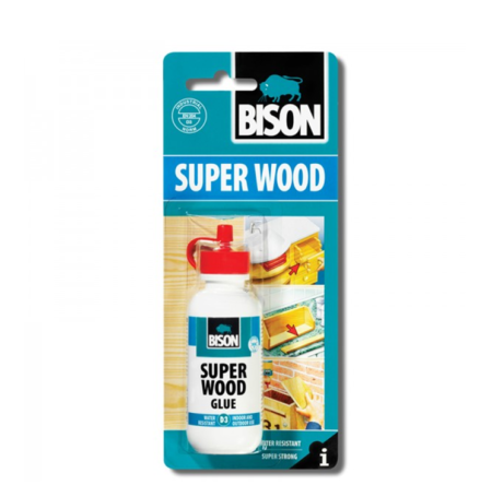 ΞΥΛΟΚΟΛΛΑ SUPER WOOD GLUE 75GR BLISTER BISON