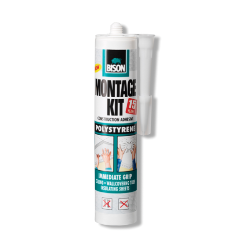 ΚΟΛΛΑ ΠΟΛΥΣΤΕΡΙΝΗΣ MONTAGE KIT POLYSTYRENE ΦΥΣΙΓΓΑ 470GR BISON