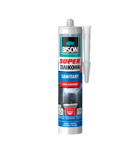 ΣΙΛΙΚΟΝΗ SUPER ΑΝΤΙΜΟΥΧΛΙΚΗ ΔΙΑΦΑΝΗ 280ml (ΜΠΑΝΙΟ) BISON 7000611