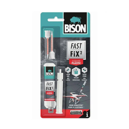 ΚΟΛΛΑ 2 ΣΥΣΤΑΤΙΚΩΝ FAST FIX LIQUID PLASTIC 10GR BISON