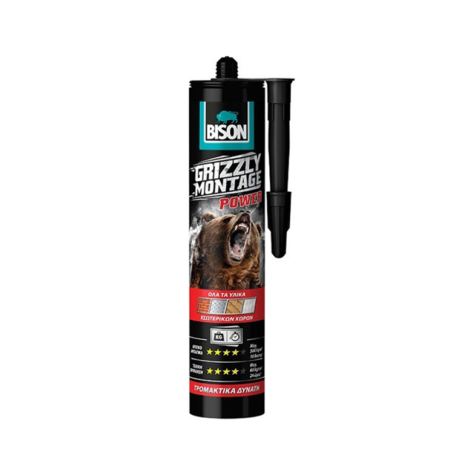 ΚΑΤΑΣΚΕΥΑΣΤΙΚΗ ΚΟΛΛΑ ΛΕΥΚΗ GRIZZLY MONTAGE POWER 370GR BISON