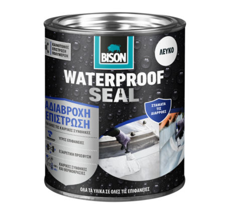 ΕΠΑΛΕΙΦΟΜΕΝΟ ΣΤΕΓΑΝΩΤΙΚΟ WATERPROOF SEAL WHITE TI 1KG*6EL BISON