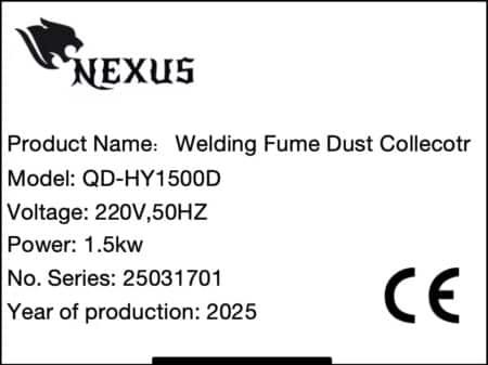 ΝΕΟΣ ΑΠΑΓΩΓΕΑΣ ΚΑΠΝΑΕΡΙΩΝ NEXUS 1500 WATT ΜΙΚΡΩΝ ΔΙΑΣΤΑΣΕΩΝ 99,9 CLEAN CAPACITY - Image 3