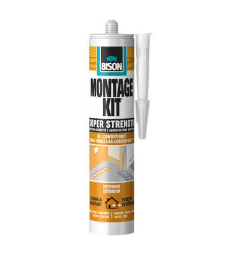 ΙΣΧΥΡΗ ΚΟΛΛΑ MONTAGE KIT SUPER 350GR ΦΥΣΙΓΓΑ BISON