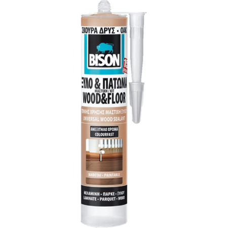 ΑΚΡΥΛΙΚΗ ΜΑΣΤΙΧΗ WOOD SEALANT ΣΚΟΥΡΑ ΔΡΥΣ 300ml NL12 BISON