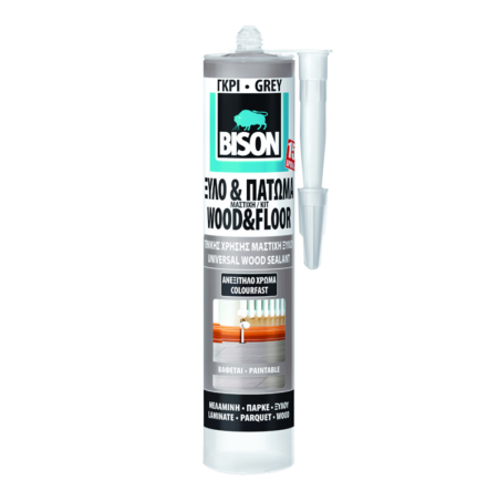 ΑΚΡΥΛΙΚΗ ΜΑΣΤΙΧΗ WOOD SEALANT ΣΚΟΥΡΟ ΓΚΡΙ 300ml NL12 BISON
