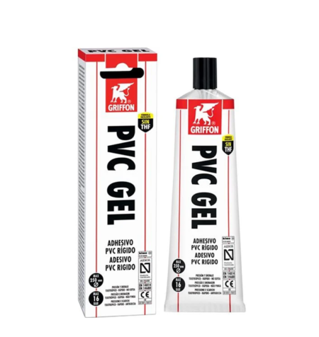 ΚΟΛΛΑ ΤΑΧΕΙΑΣ ΔΡΑΣΗΣ ΣΚΛΗΡΩΝ ΠΛΑΣΤΙΚΩΝ  PVC GEL 125ML ΣΩΛ. GRIFFON
