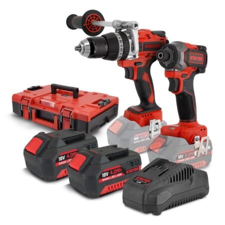 ΣΕΤ ΚΡΟΥΣΤΙΚΟ ΔΡΑΠΑΝΟΚΑΤΣΑΒΙΔΟ ΜΠΑΤΑΡΙΑΣ & ΠΑΛΜΙΚΟ 4.0Ah STAYER PBL80P L2024 + IS 230 BRUSHLESS PBL80IS230