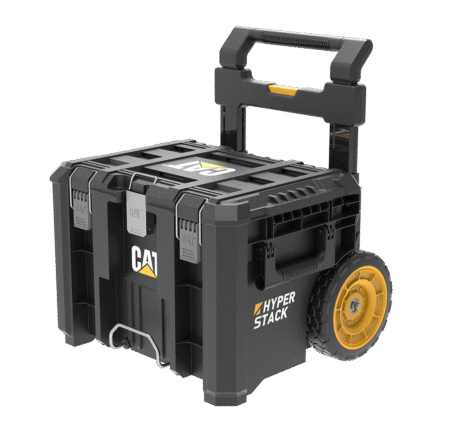 CAT Τροχήλατο πλαστικό μπαούλο μεταφοράς & αποθήκευσης εργαλείων Π56xB52,2xΥ65,5cm DA41004