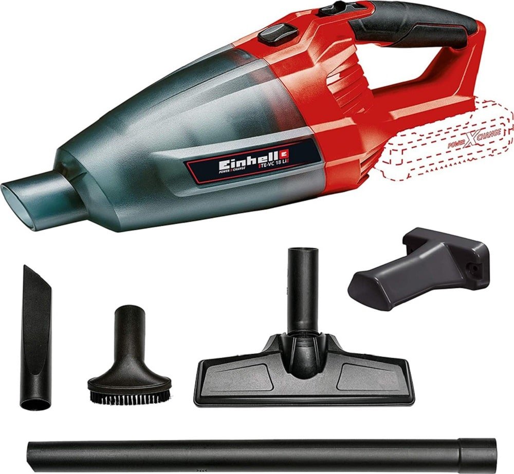 Einhell TE-VC 18V Li-solo ΕΠΑΝΑΦΟΡΤΙΖΟΜΕΝΟ  ΣΚΟΥΠΑΚΙ ΧΕΙΡΟΣ  ΧΩΡΙΣ ΜΠΑΤΑΡΙΑ ΦΟΡΤΙΣΤΗ  ΚΟΚΚΙΝΟ
