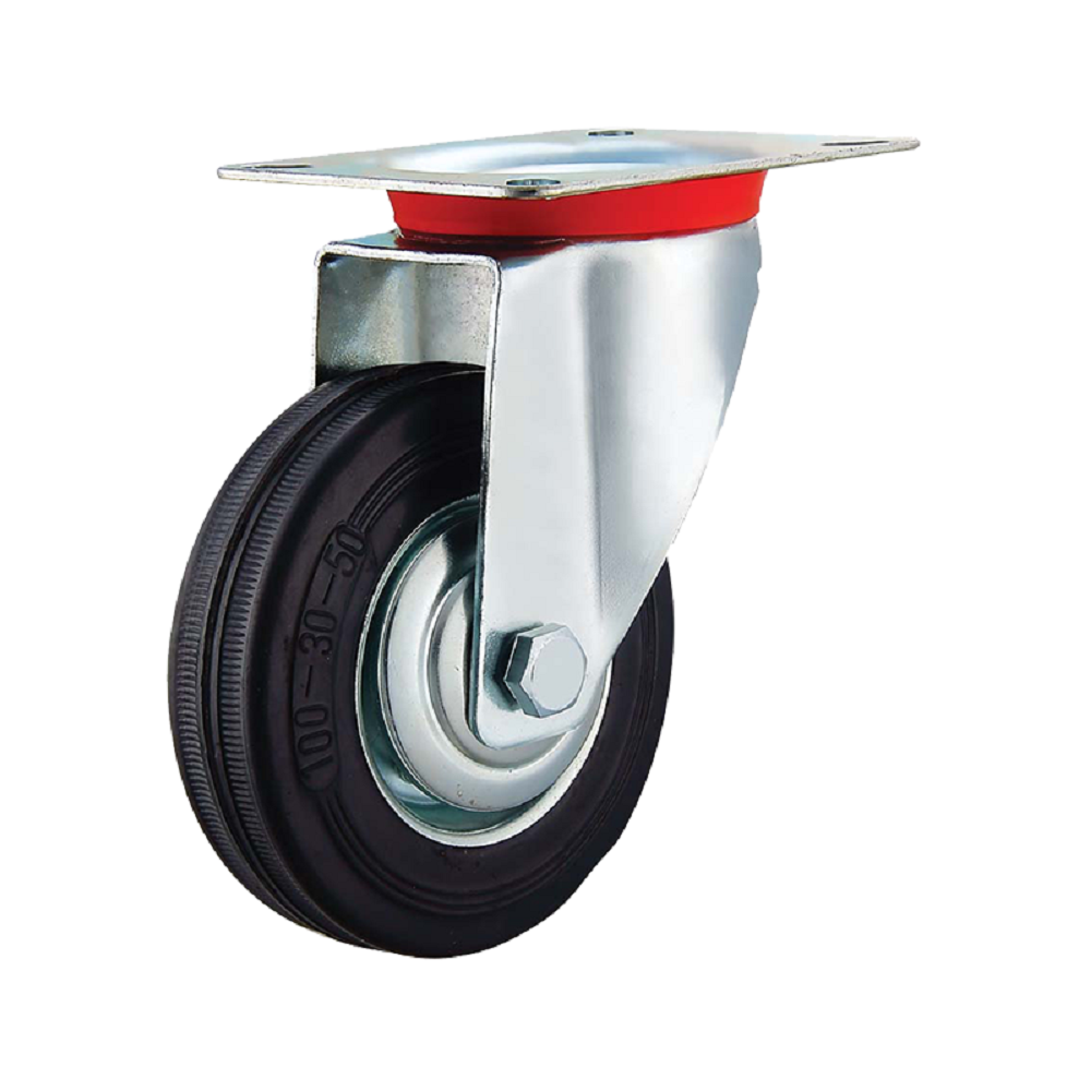 BORMANN Pro BHT9004 Ρόδα Περιστρεφόμενη Βιομηχανική Μαύρη,Φ100