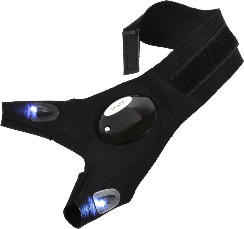 ΓΑΝΤΙ ΜΗΧΑΝΙΚΩΝ ΜΕ 2 ΦΑΚΟΥΣ LED - VELCHRO - Image 2