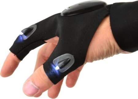 ΓΑΝΤΙ ΜΗΧΑΝΙΚΩΝ ΜΕ 2 ΦΑΚΟΥΣ LED - VELCHRO